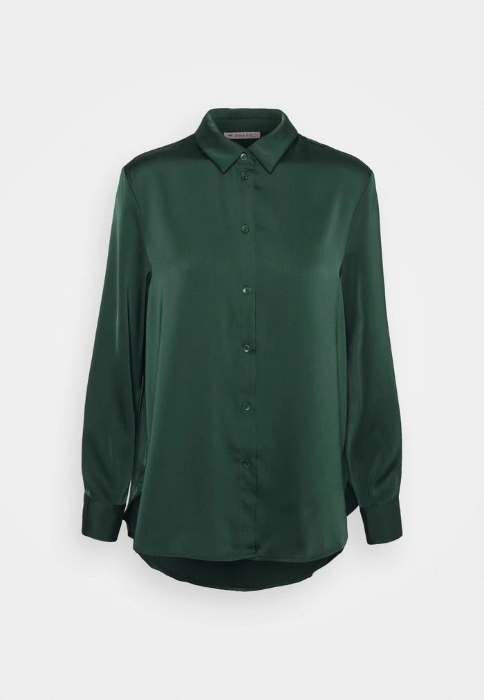 Chemise ANNA FIELD Anna Field Button-down Blouse Vert Femme | BBK-7331933